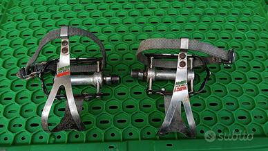 Pedali campagnolo super record gabbiette cinghiett