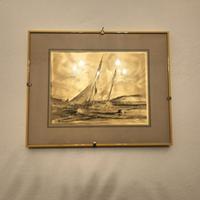 Quadro Nautico raffigurante velieri