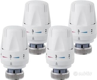 4 VALVOLE TERMOSTATICHE - MAI USATE
