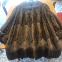 Pelliccia in rat mousquet visonato marrone TG48/50