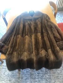 Pelliccia in rat mousquet visonato marrone TG48/50