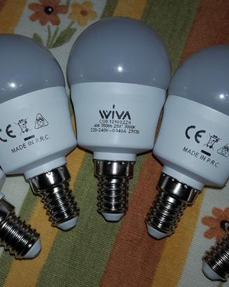 4 lampadine a led WIVA 4W 350 lm 3000K 40 mA