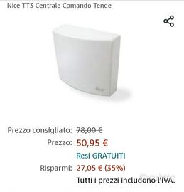 Nice mindy TT3, tenda da sole 