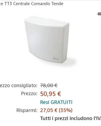 Nice mindy TT3, tenda da sole 