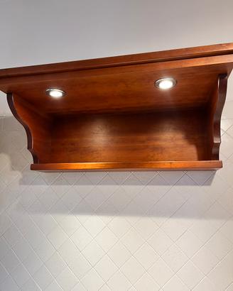 Pensile a giorno con faretti integrati