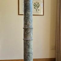 Colonna piedistallo in marmo pregiato- Vintage '60