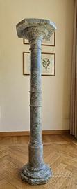 Colonna piedistallo in marmo pregiato- Vintage '60