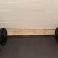 bilanciere + bilanciere EZ + 110 kg di dischi