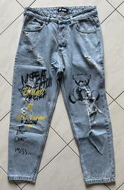 Jeans Carrot Fit Up Gent Azzurro Tg.S/42