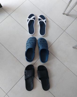 costumi donna e ciabatte mare