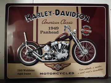 Targa moto garage collezionismo