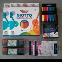 set scuola per disegnare