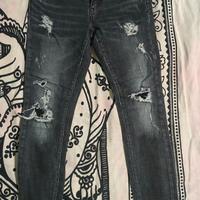 jeans donna nero elasticizzato tg. 42