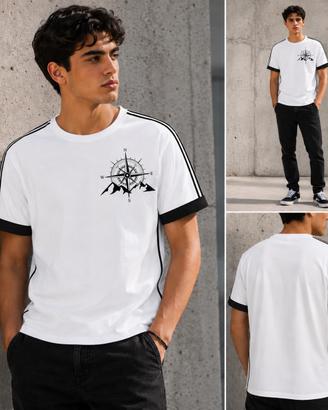 T-shirt Twolf Rosa dei Venti