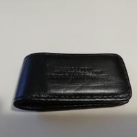 Ferma soldi in pelle nero