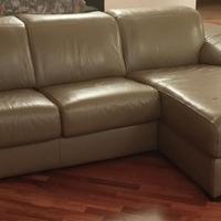 Divano letto in pelle