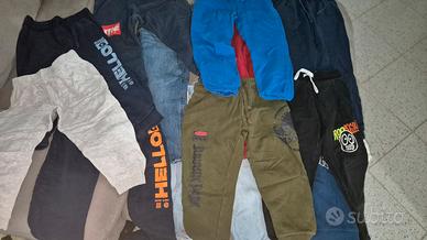 12 pantaloni e 6 felpe