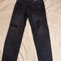 Jeans Neri Strappati Pull&Bear