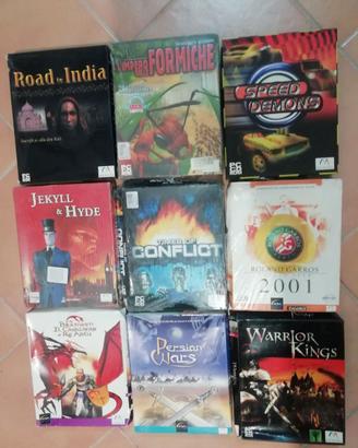 videogiochi big box pc cd rom giochi in scatola