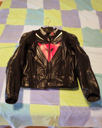 Tuta pell Dainese 48 + sottotuta + kit pulizia