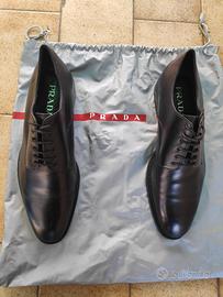Prada Derby Pelle Nera Uomo
