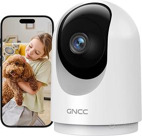 GNCC 2K Telecamera WiFi Interno 2.4/5GHz