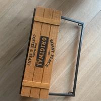 Porta piante appendibile legno industrial