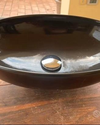 Lavabo da appoggio Ovale Nero