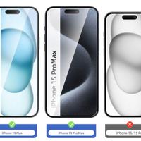 4x vetro temprato iPhone 15 Plus - iPhone 15 Pro M