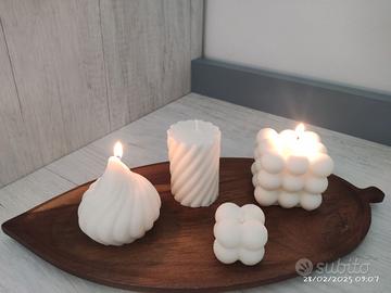 Candele artigianali in cera di soia