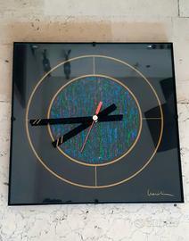  Orologio da Parete Vetro e Oro Lorenzoni"