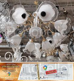 Codice: 264387 LAMPADARIO 8 LUCI STILE CLASSICO C