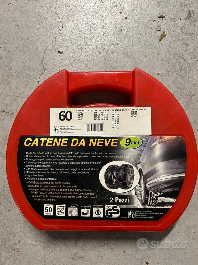 Catene Da Neve Omologate per Auto 9mm Cat 090 Pneumatici 205/60