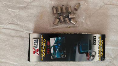 Kit 10 Lampadine Micro BA9s 24V 4W Lampa Xtra