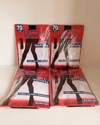 Collant Vignoni 70 Den Velvety Nuovi Nero