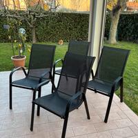 4 sedie da giardino