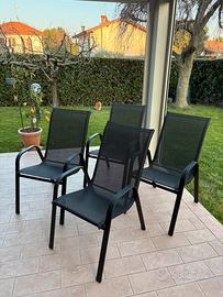 4 sedie da giardino