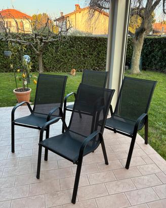 4 sedie da giardino