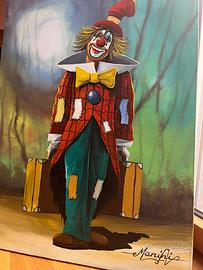 Opera Angelo Manini Clown con firma autentica