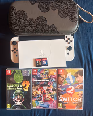 Bundle Nintendo Switch Oled Bianca
