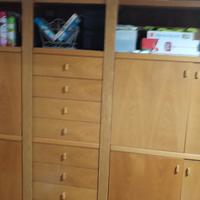 Armadio libreria anche divisorio tutto legno 