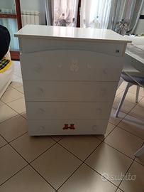 mobile  fasciatoio con cassetti 