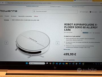 Robot aspira pavimento e lava pavimenti
