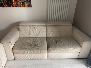 Coppia di divani pelle fiore divani & divani