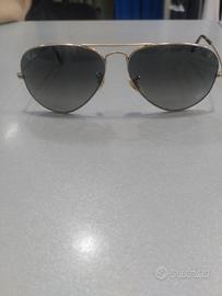 A1283 Ray ban aviator oro lenti verde tg58 goccia 