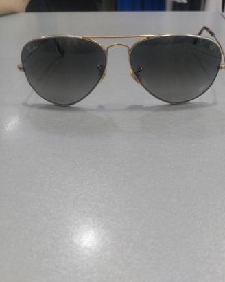 A1283 Ray ban aviator oro lenti verde tg58 goccia 