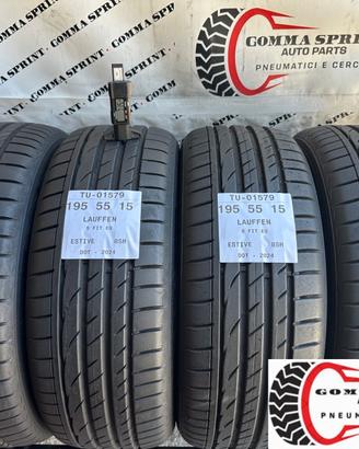 4 PNEUMATICI 195/55 R15 LAUFFEN ESTIVE