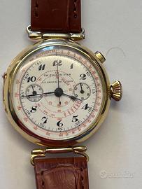 Orologio Cronografo monopulsante anni 30 in oro