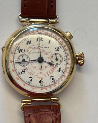 Orologio Cronografo monopulsante anni 30 in oro