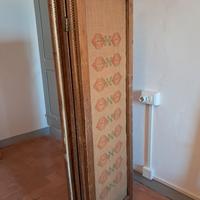 Separé/paravento ricamato a mano su tessuto